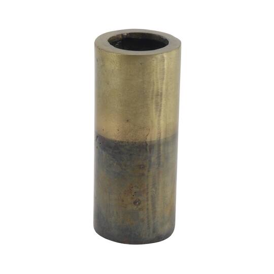 10" Brown Aluminum Rustic Vase